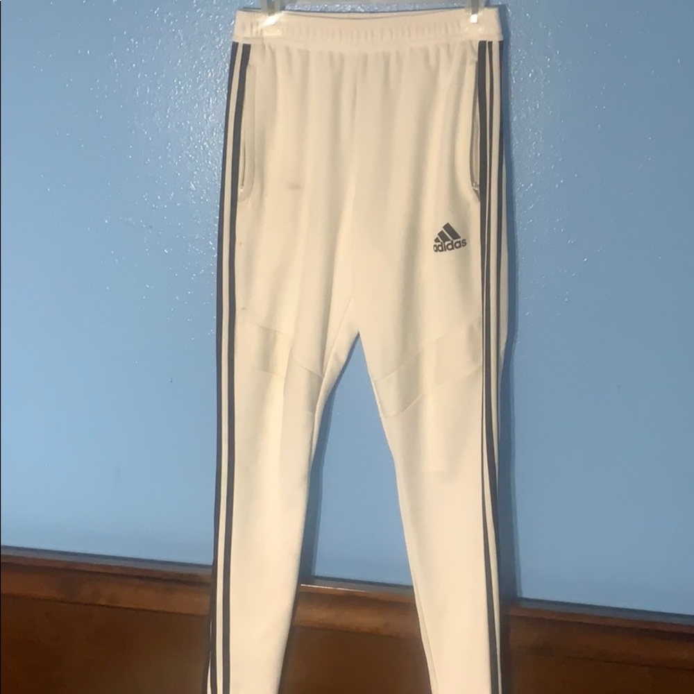 White Addias pants